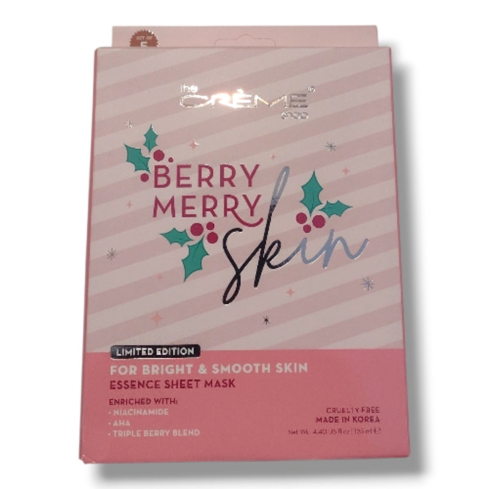 The Crème Shop Berry Merry Skin Limited Edition Face Masks